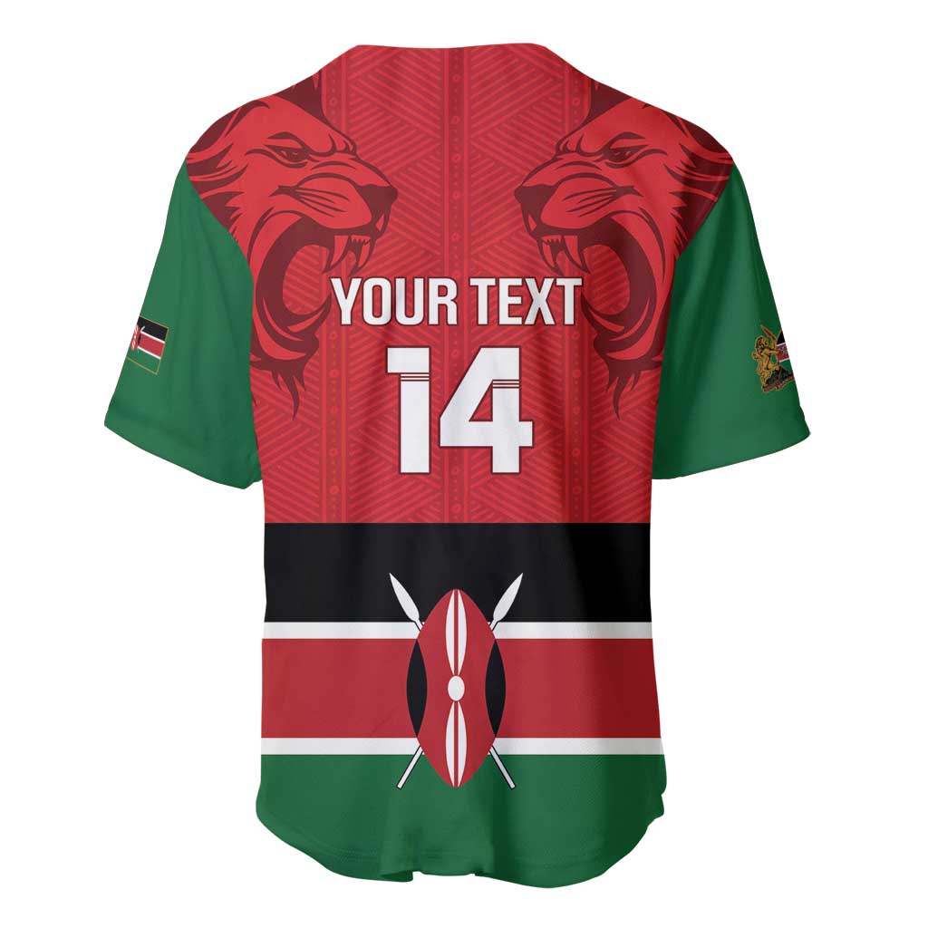 Custom Kenya Football Baseball Jersey Come On Harambee Stars