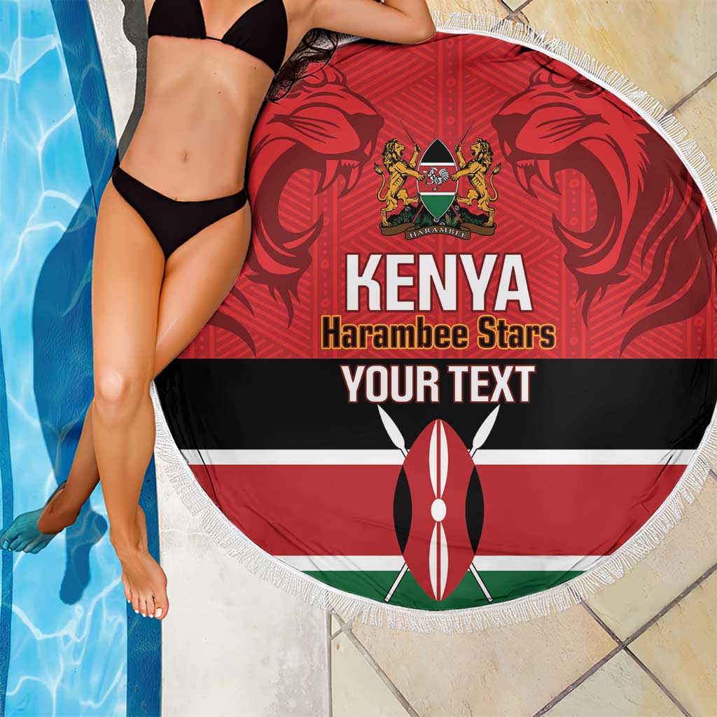 Custom Kenya Football Beach Blanket Come On Harambee Stars