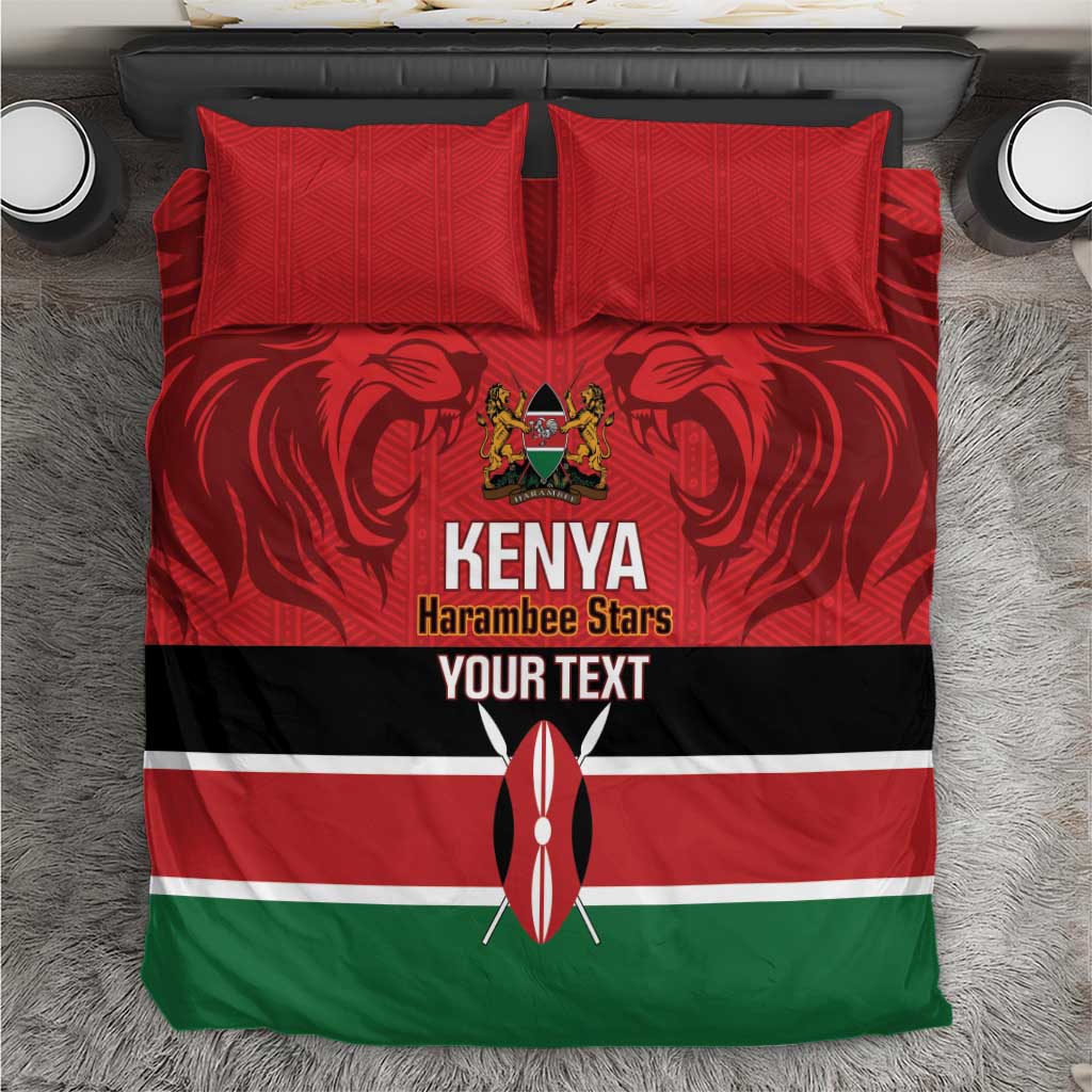 Custom Kenya Football Bedding Set Come On Harambee Stars