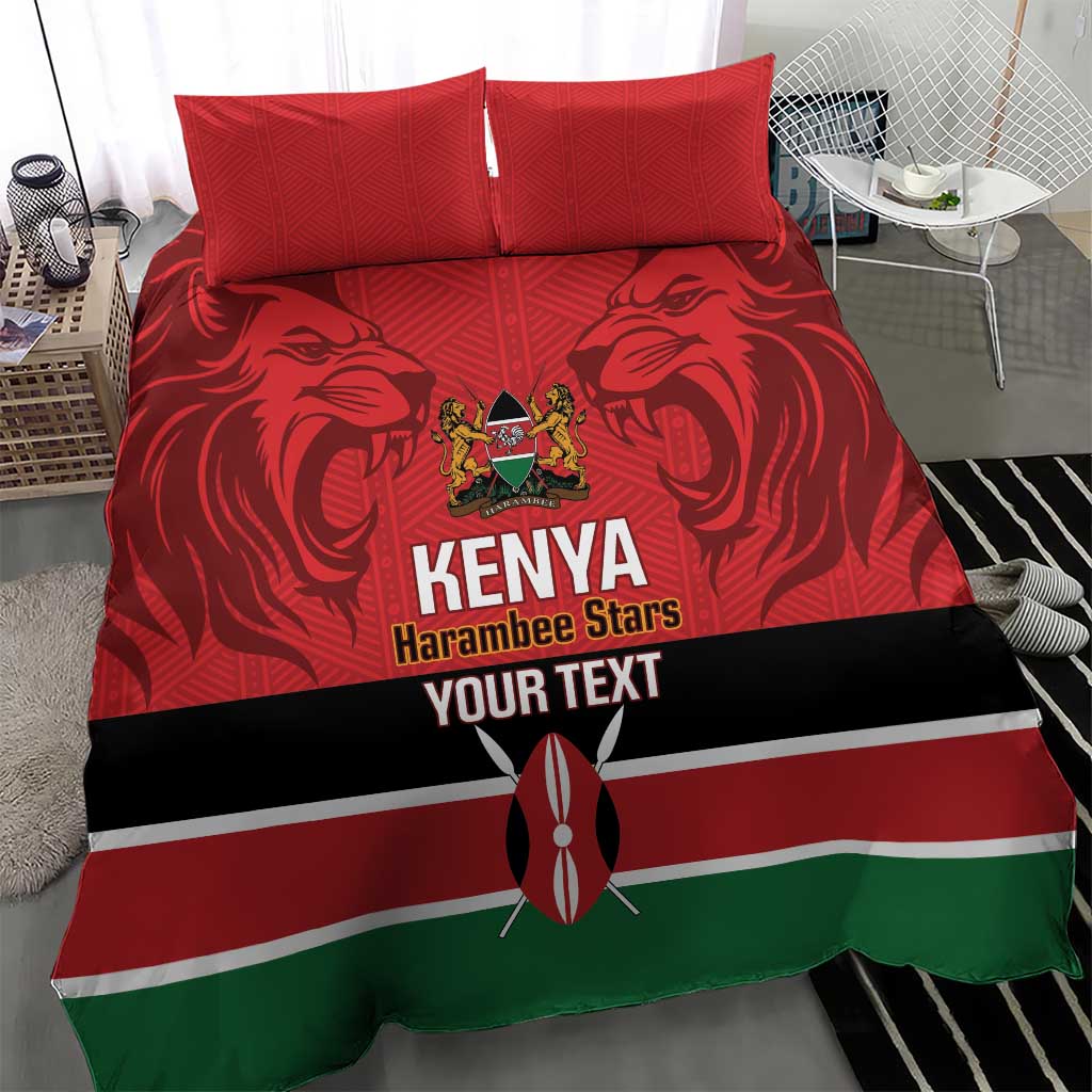 Custom Kenya Football Bedding Set Come On Harambee Stars