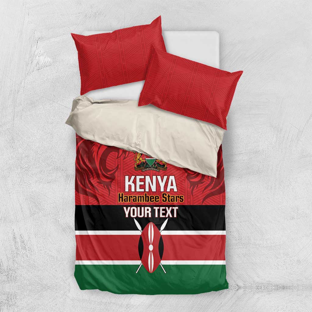 Custom Kenya Football Bedding Set Come On Harambee Stars
