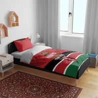 Custom Kenya Football Bedding Set Come On Harambee Stars