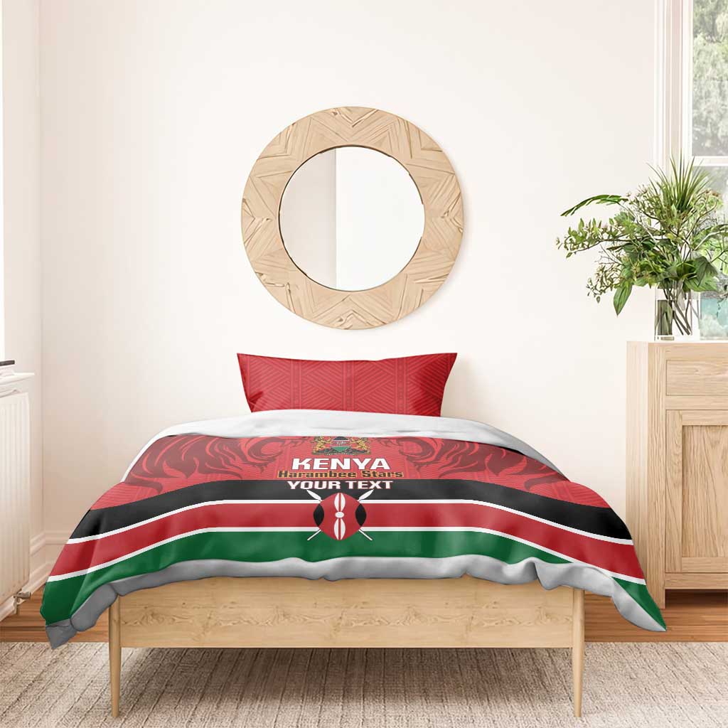 Custom Kenya Football Bedding Set Come On Harambee Stars