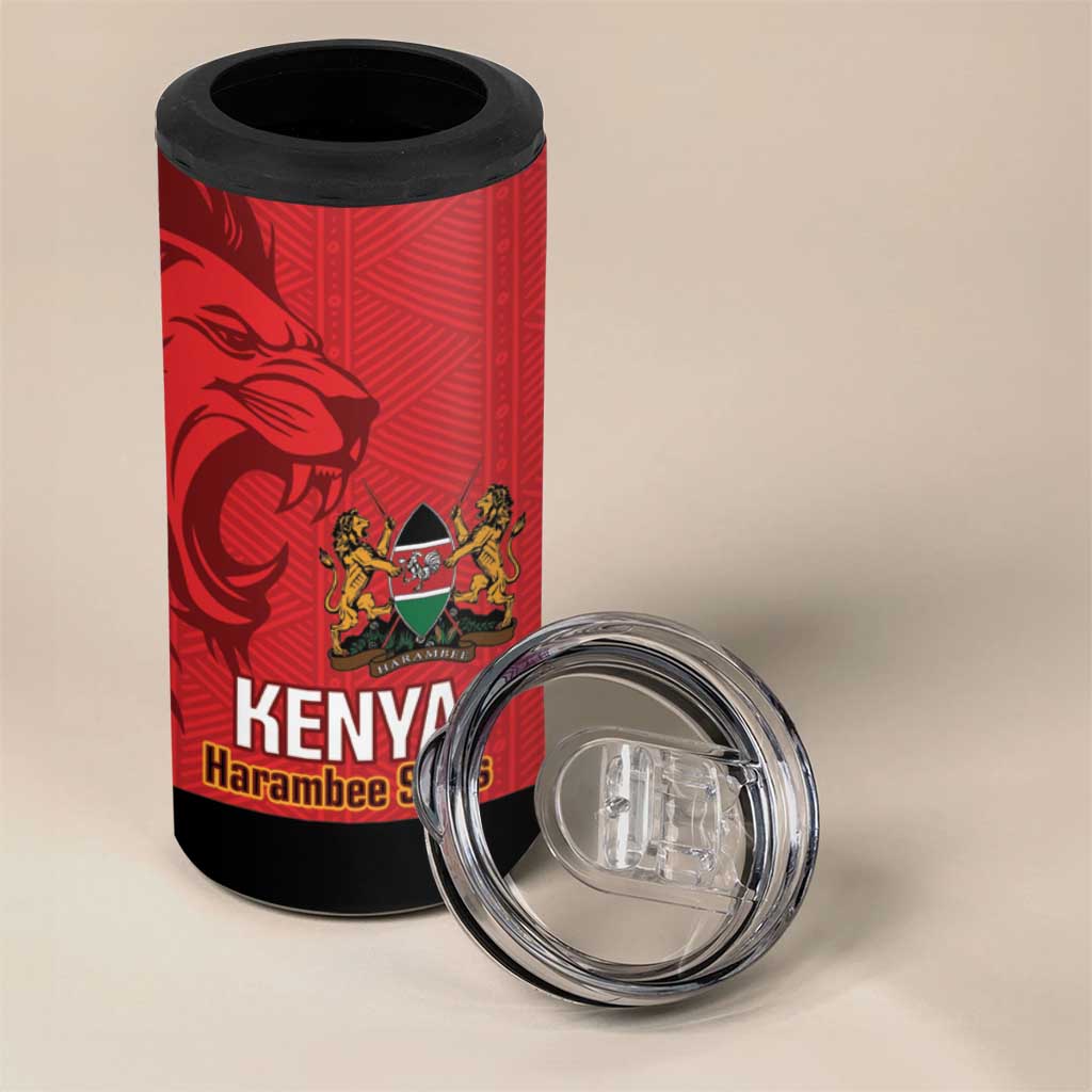 Custom Kenya Football 4 in 1 Can Cooler Tumbler Come On Harambee Stars