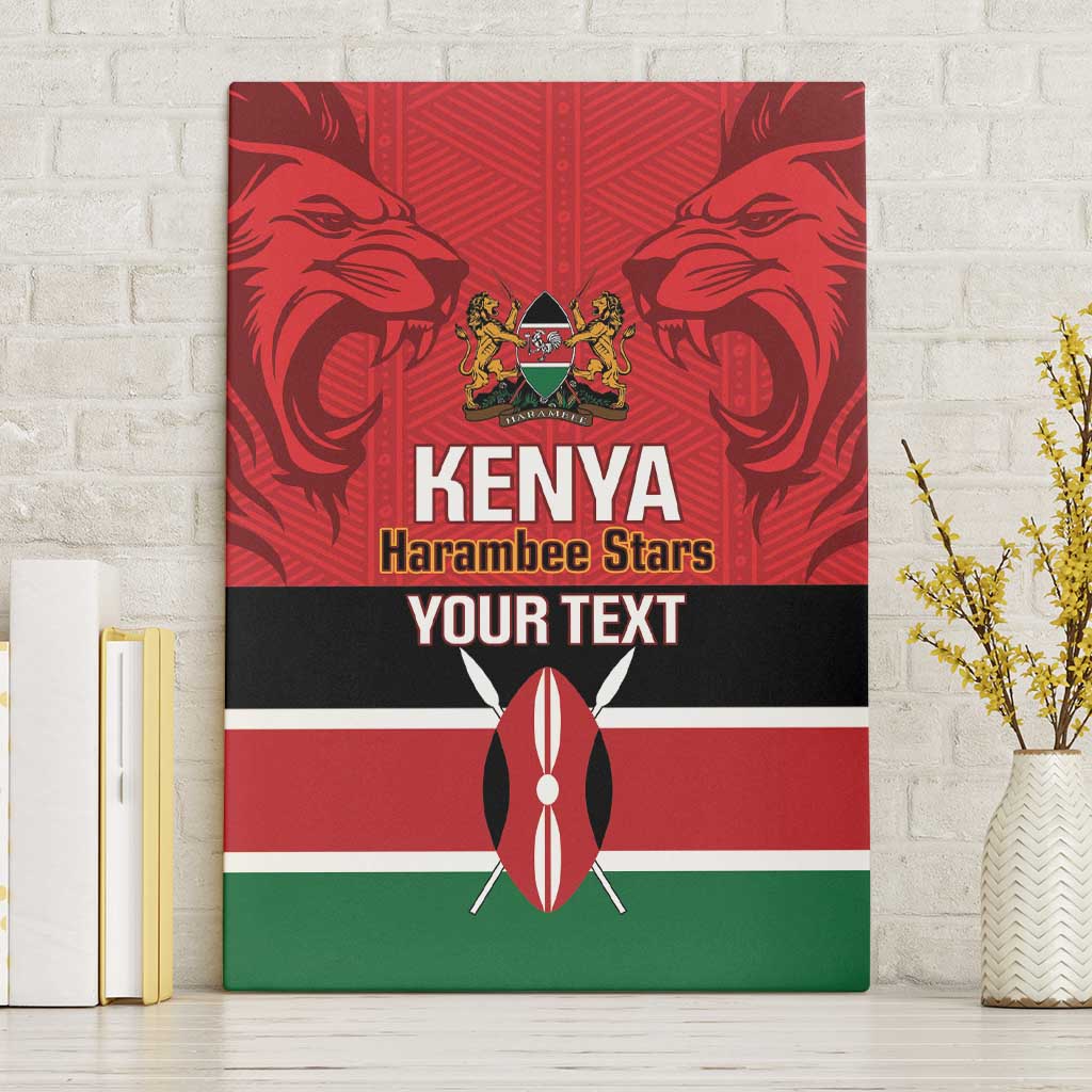 Custom Kenya Football Canvas Wall Art Come On Harambee Stars