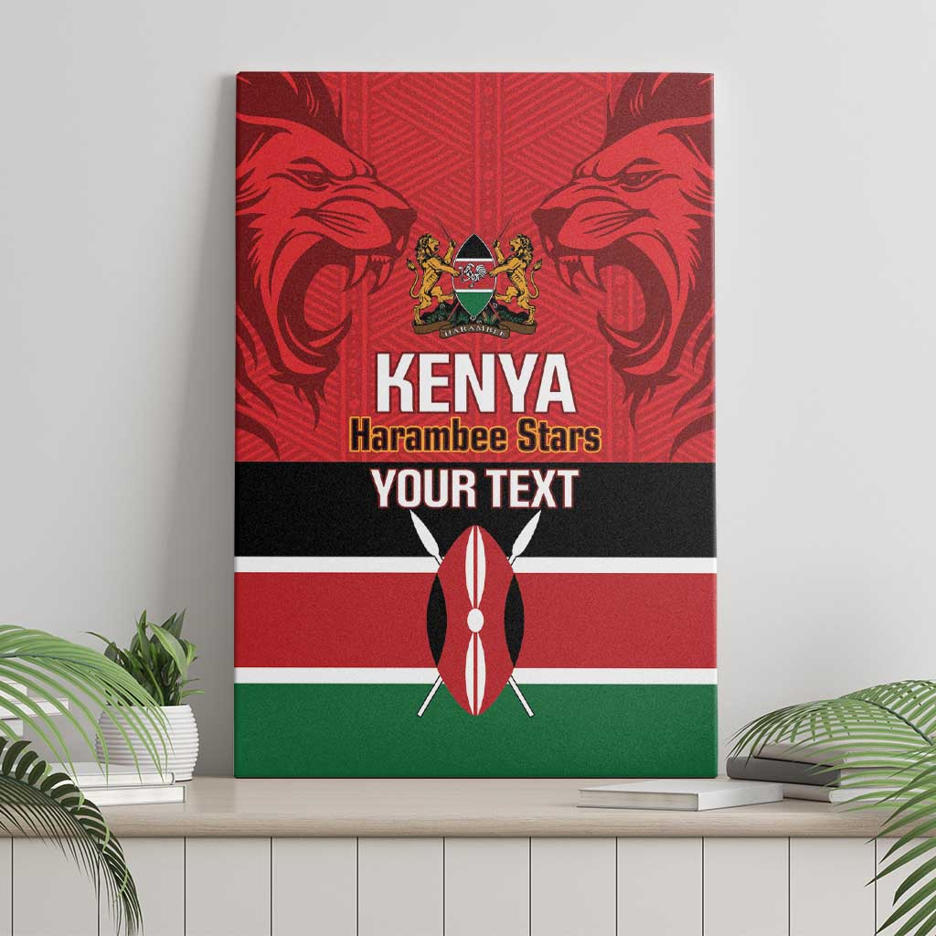 Custom Kenya Football Canvas Wall Art Come On Harambee Stars