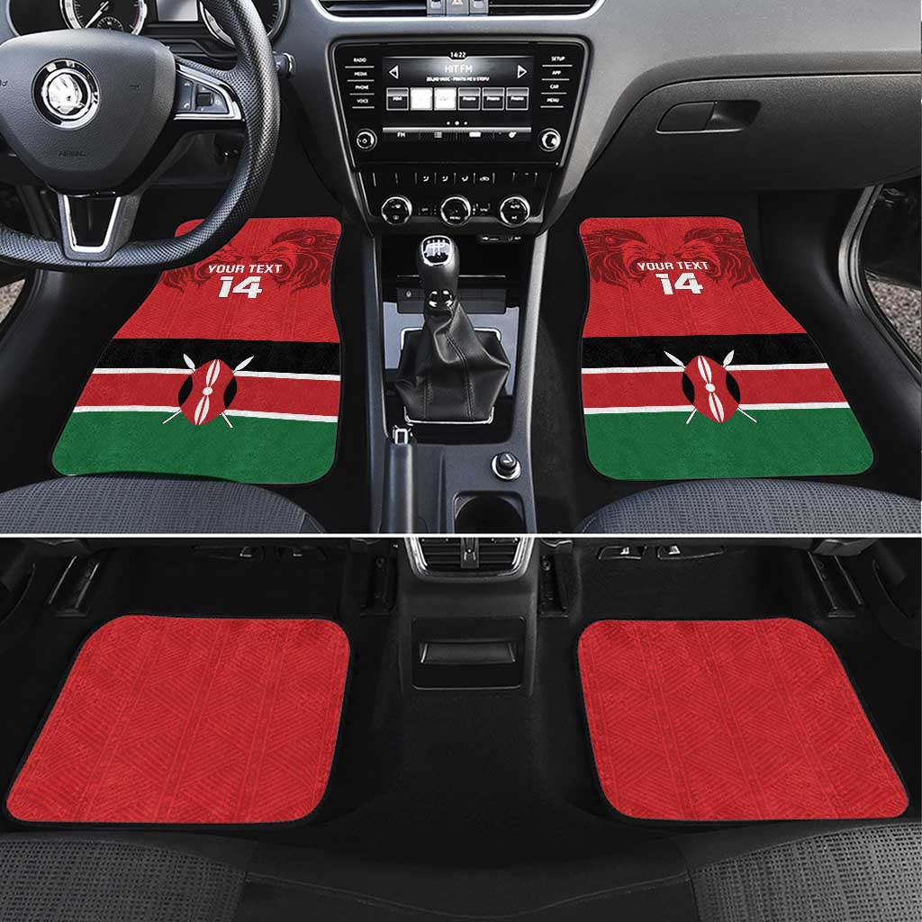Custom Kenya Football Car Mats Come On Harambee Stars