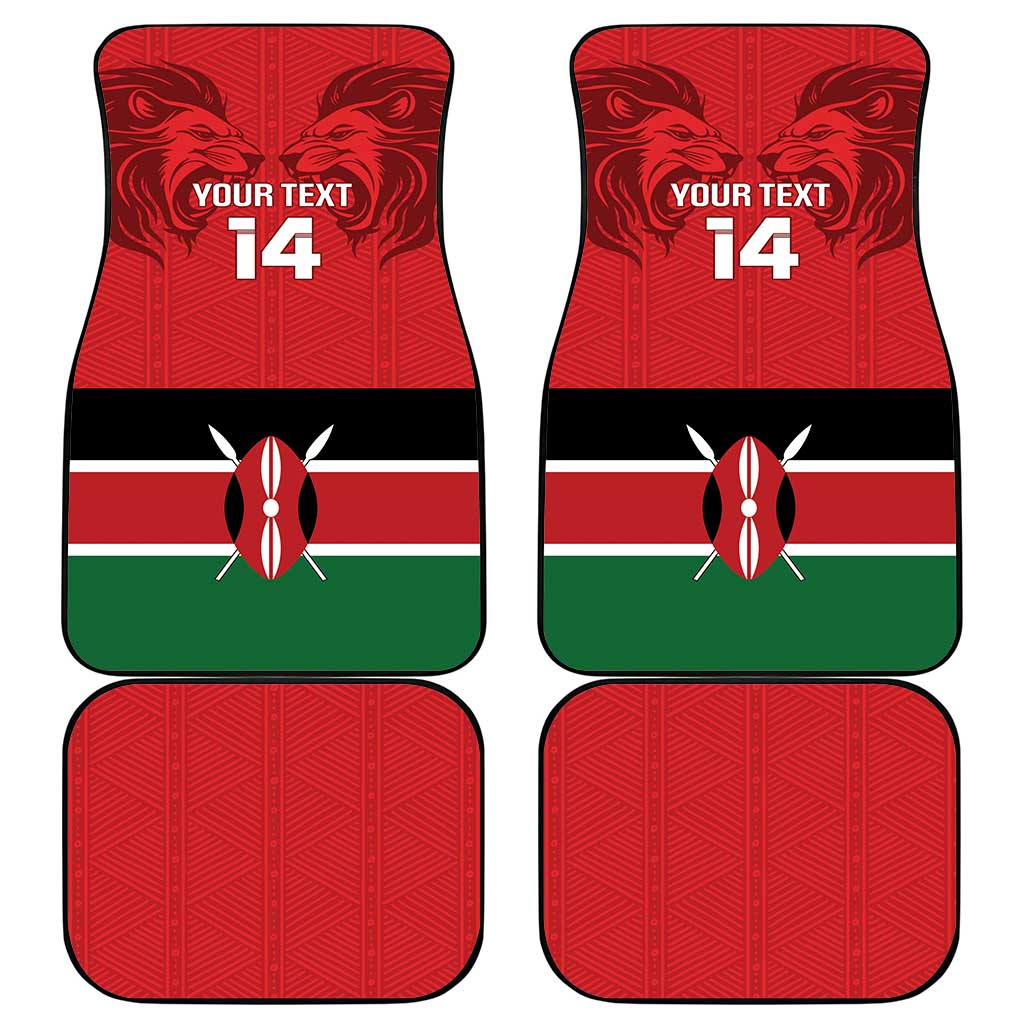 Custom Kenya Football Car Mats Come On Harambee Stars