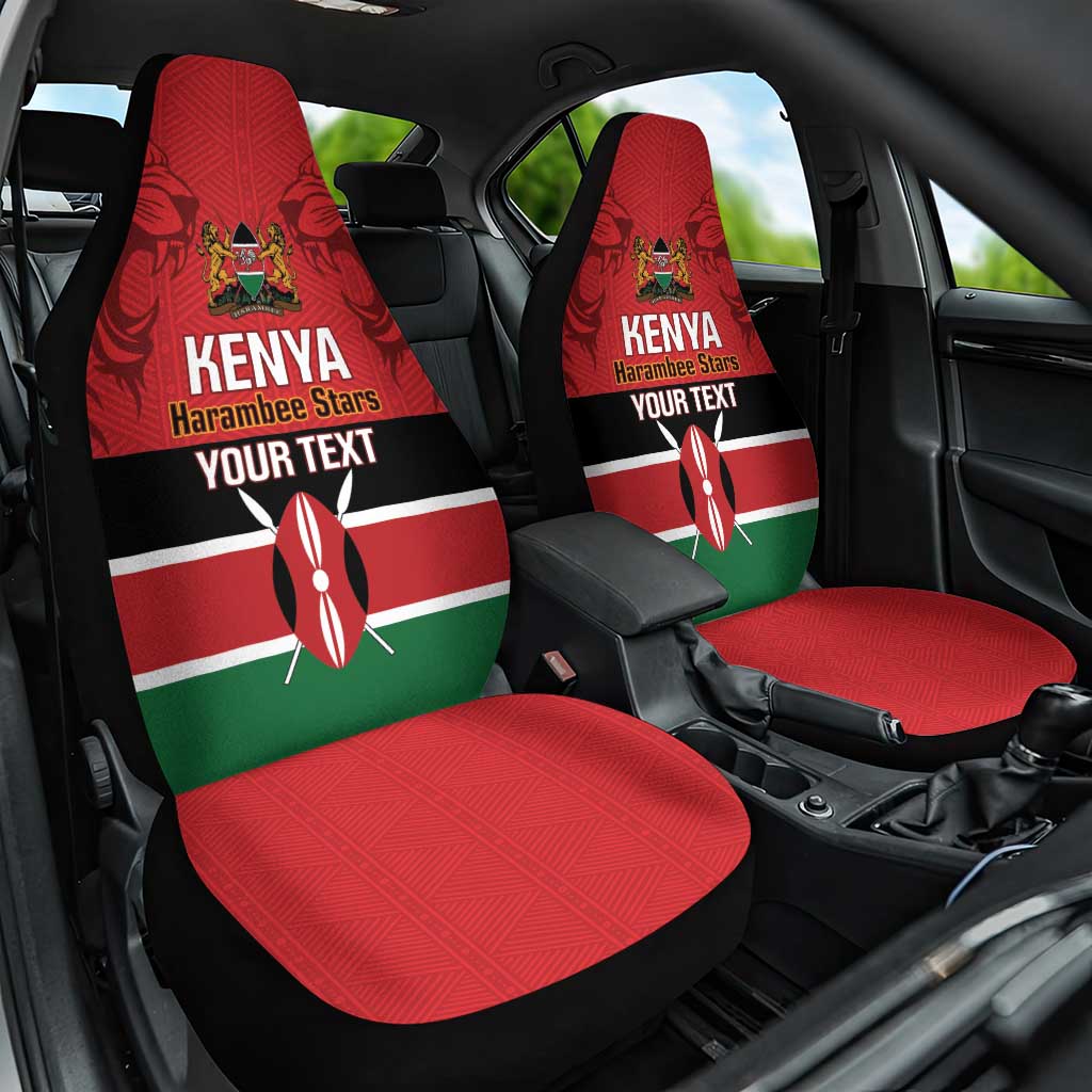 Custom Kenya Football Car Seat Cover Come On Harambee Stars
