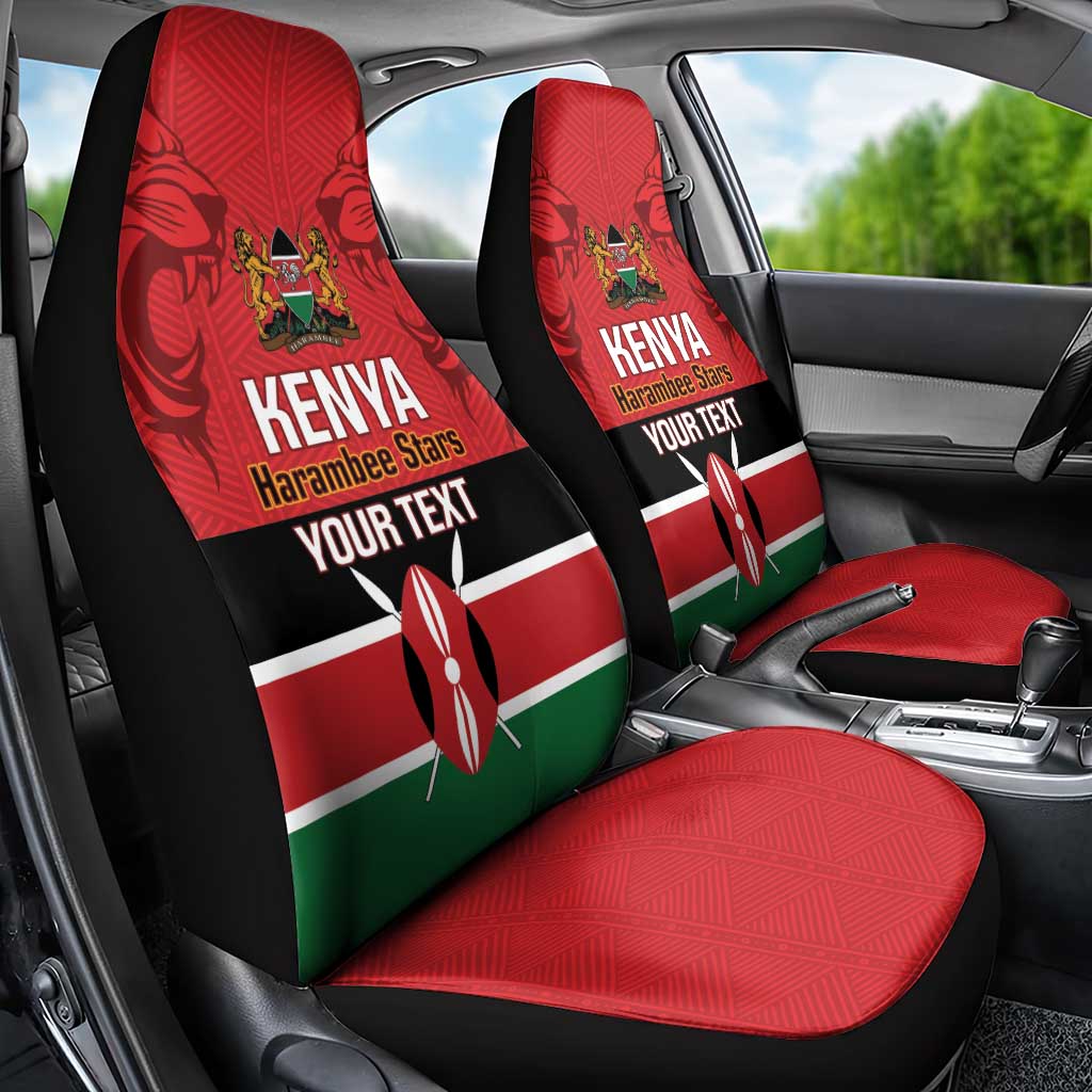Custom Kenya Football Car Seat Cover Come On Harambee Stars