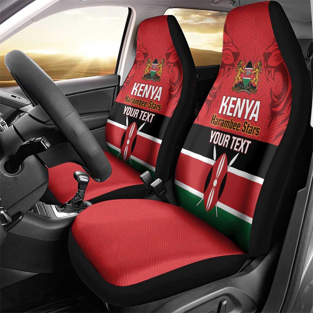 Custom Kenya Football Car Seat Cover Come On Harambee Stars