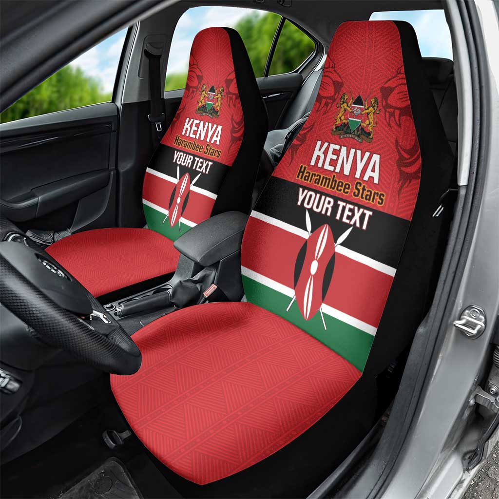 Custom Kenya Football Car Seat Cover Come On Harambee Stars