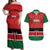 Custom Kenya Football Couples Matching Off Shoulder Maxi Dress and Hawaiian Shirt Come On Harambee Stars