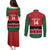 Custom Kenya Football Couples Matching Puletasi and Long Sleeve Button Shirt Come On Harambee Stars