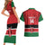 Custom Kenya Football Couples Matching Short Sleeve Bodycon Dress and Hawaiian Shirt Come On Harambee Stars