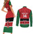 Custom Kenya Football Couples Matching Short Sleeve Bodycon Dress and Long Sleeve Button Shirt Come On Harambee Stars