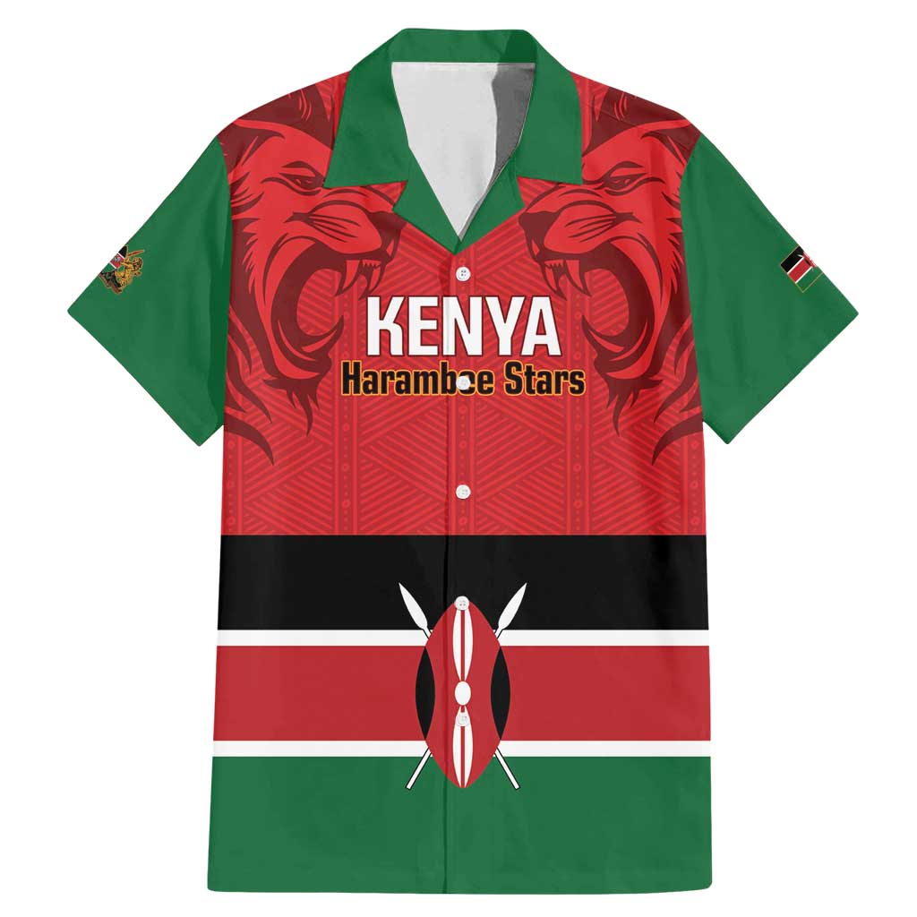 Custom Kenya Football Family Matching Mermaid Dress and Hawaiian Shirt Come On Harambee Stars