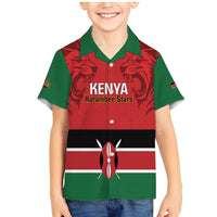 Custom Kenya Football Family Matching Mermaid Dress and Hawaiian Shirt Come On Harambee Stars