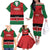 Custom Kenya Football Family Matching Off The Shoulder Long Sleeve Dress and Hawaiian Shirt Come On Harambee Stars