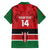 Custom Kenya Football Family Matching Off The Shoulder Long Sleeve Dress and Hawaiian Shirt Come On Harambee Stars