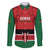 Custom Kenya Football Family Matching Off The Shoulder Long Sleeve Dress and Hawaiian Shirt Come On Harambee Stars