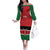 Custom Kenya Football Family Matching Off The Shoulder Long Sleeve Dress and Hawaiian Shirt Come On Harambee Stars