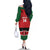 Custom Kenya Football Family Matching Off The Shoulder Long Sleeve Dress and Hawaiian Shirt Come On Harambee Stars