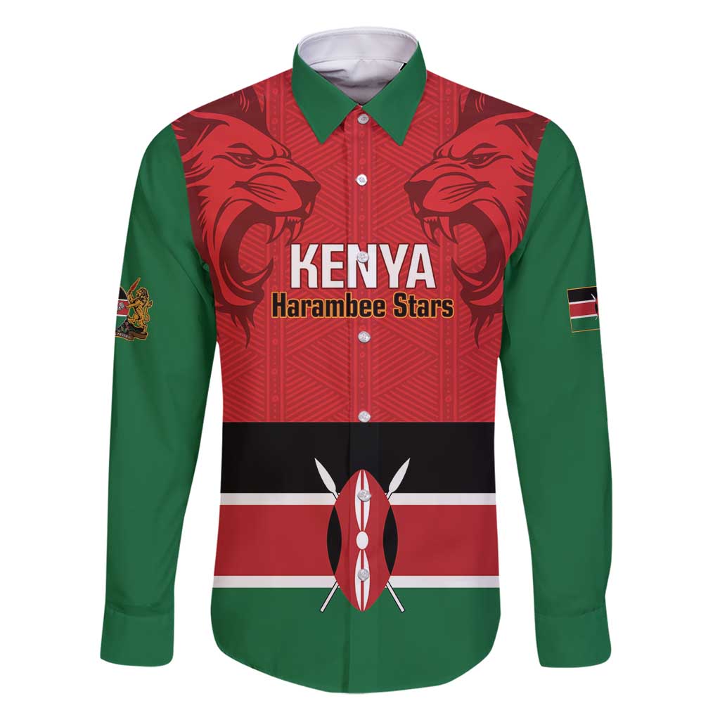Custom Kenya Football Family Matching Off Shoulder Maxi Dress and Hawaiian Shirt Come On Harambee Stars