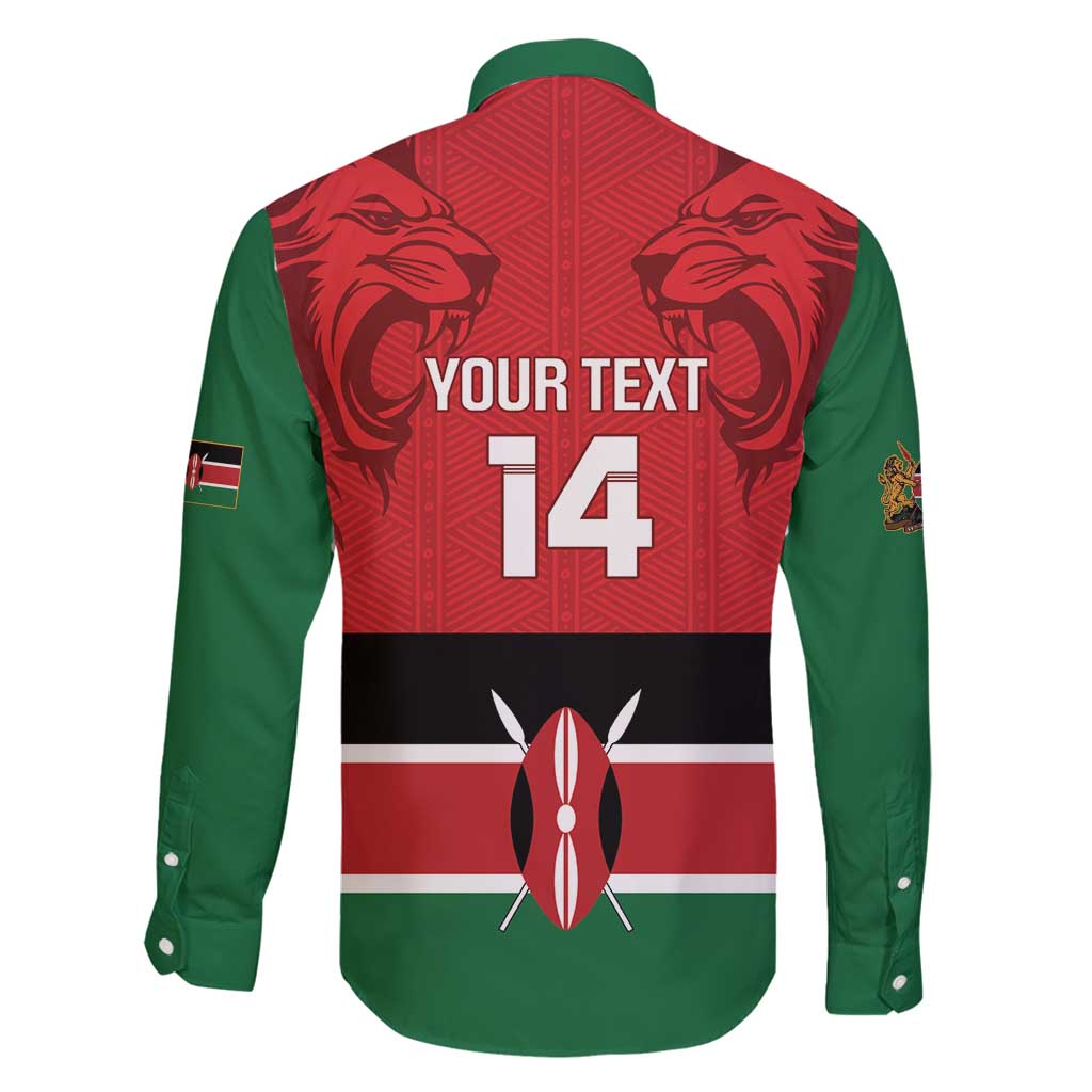 Custom Kenya Football Family Matching Off Shoulder Maxi Dress and Hawaiian Shirt Come On Harambee Stars