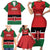 Custom Kenya Football Family Matching Short Sleeve Bodycon Dress and Hawaiian Shirt Come On Harambee Stars