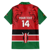 Custom Kenya Football Family Matching Short Sleeve Bodycon Dress and Hawaiian Shirt Come On Harambee Stars