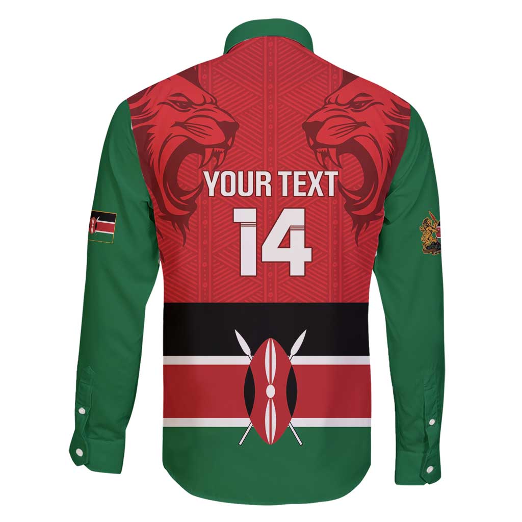 Custom Kenya Football Family Matching Short Sleeve Bodycon Dress and Hawaiian Shirt Come On Harambee Stars