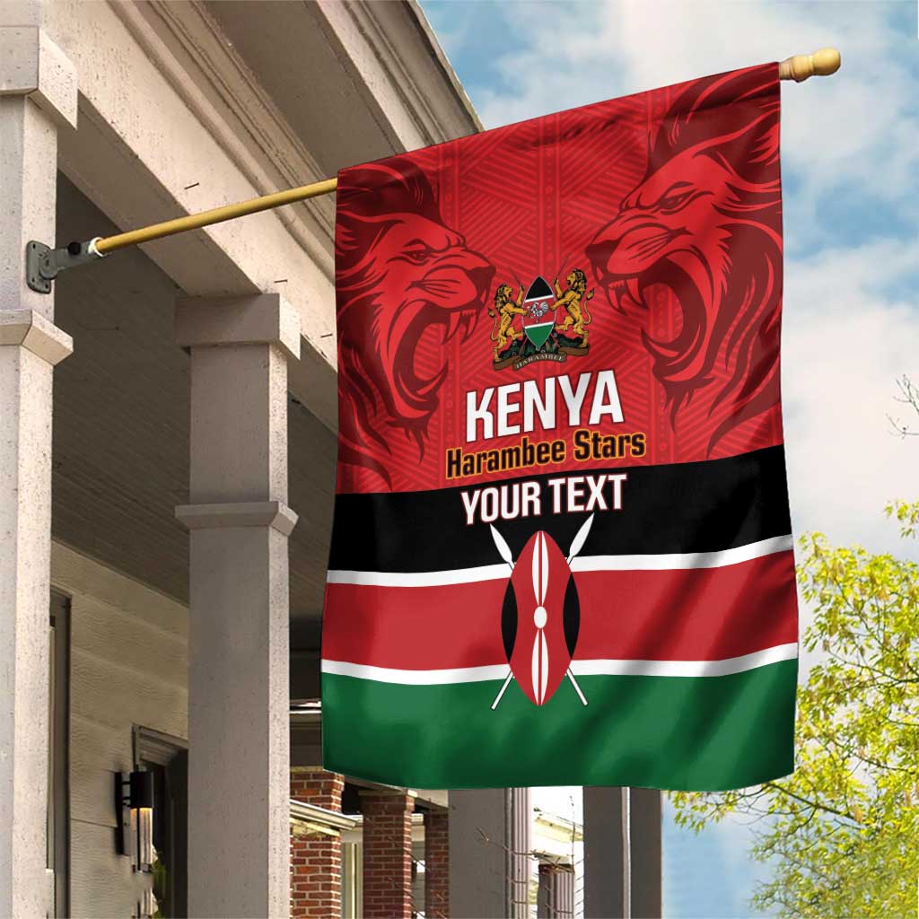 Custom Kenya Football Garden Flag Come On Harambee Stars