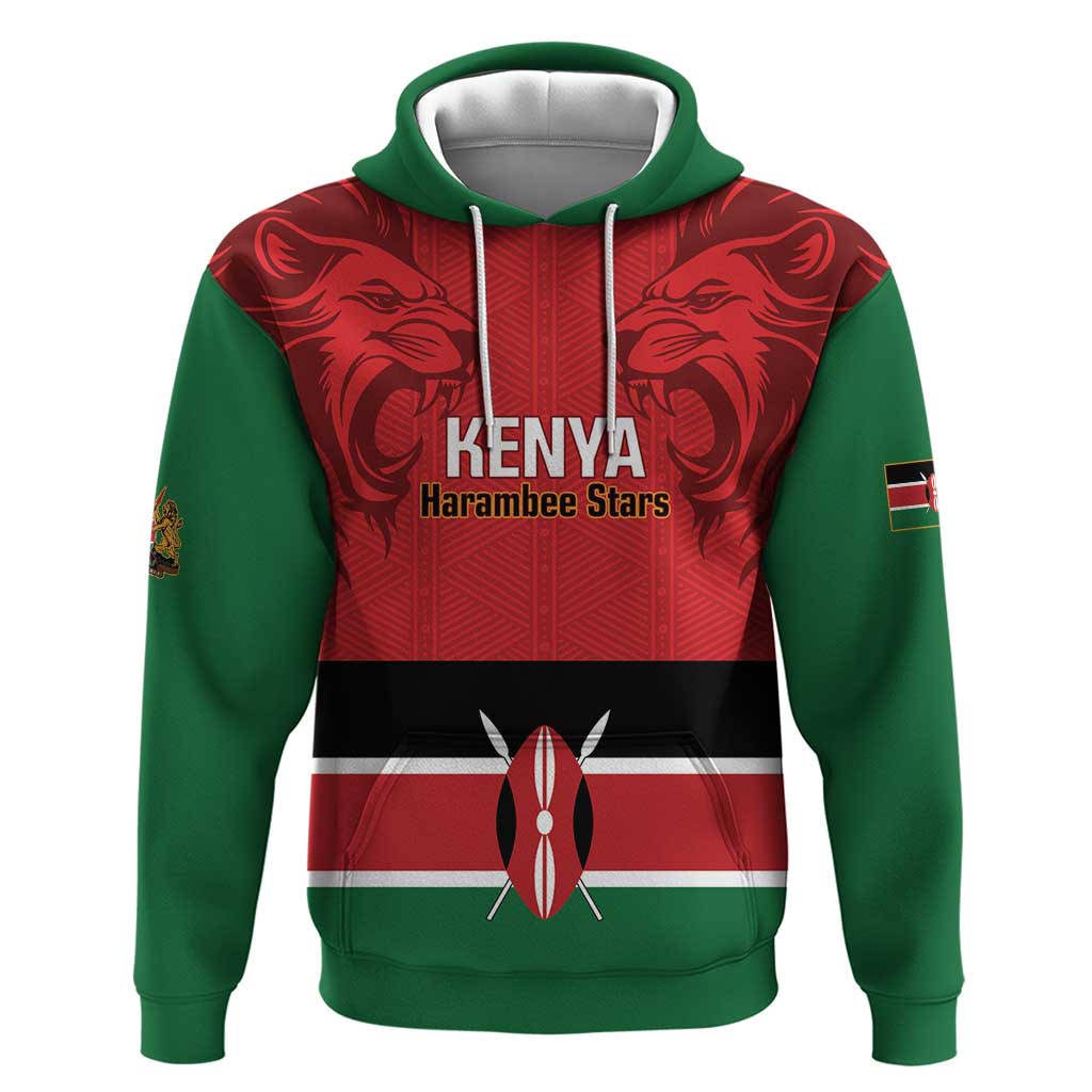 Custom Kenya Football Hoodie Come On Harambee Stars