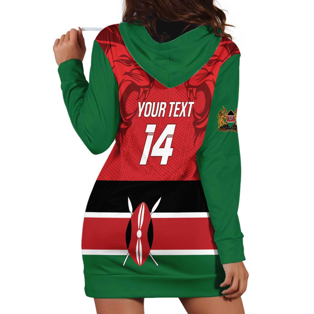 Custom Kenya Football Hoodie Dress Come On Harambee Stars