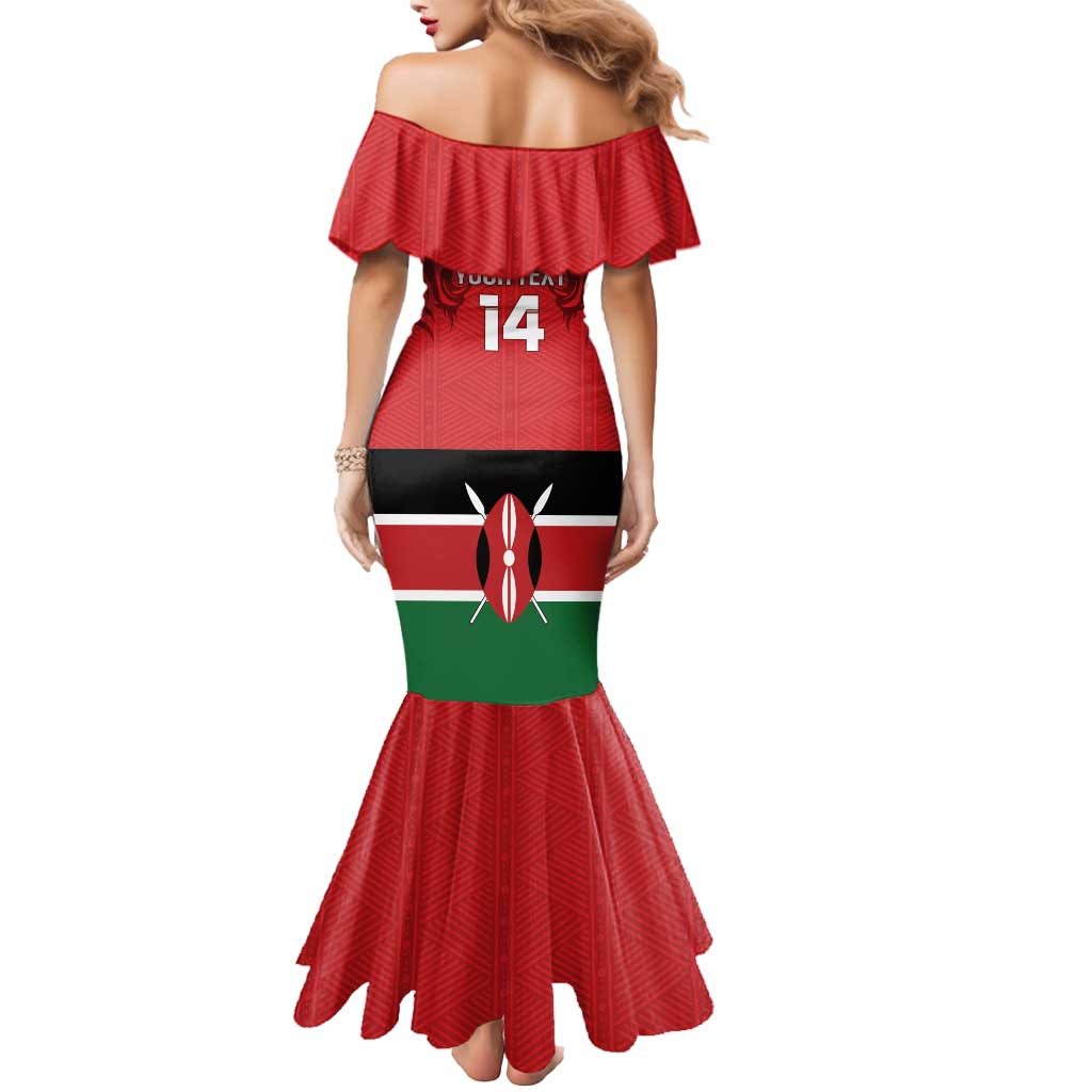 Custom Kenya Football Mermaid Dress Come On Harambee Stars