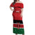 Custom Kenya Football Off Shoulder Maxi Dress Come On Harambee Stars