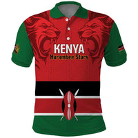 Custom Kenya Football Polo Shirt Come On Harambee Stars