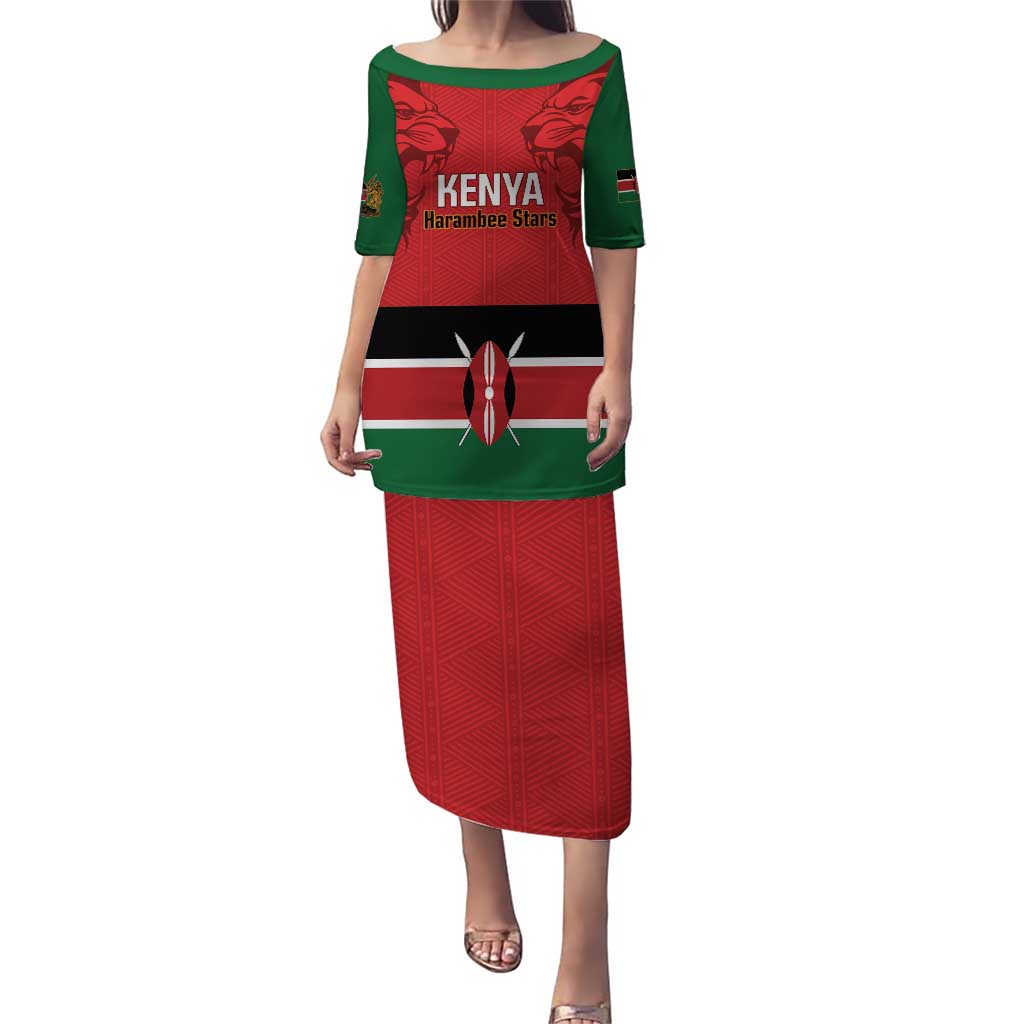 Custom Kenya Football Puletasi Come On Harambee Stars