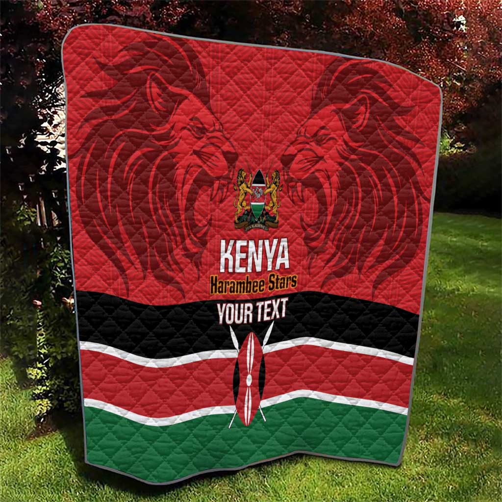 Custom Kenya Football Quilt Come On Harambee Stars
