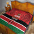 Custom Kenya Football Quilt Come On Harambee Stars