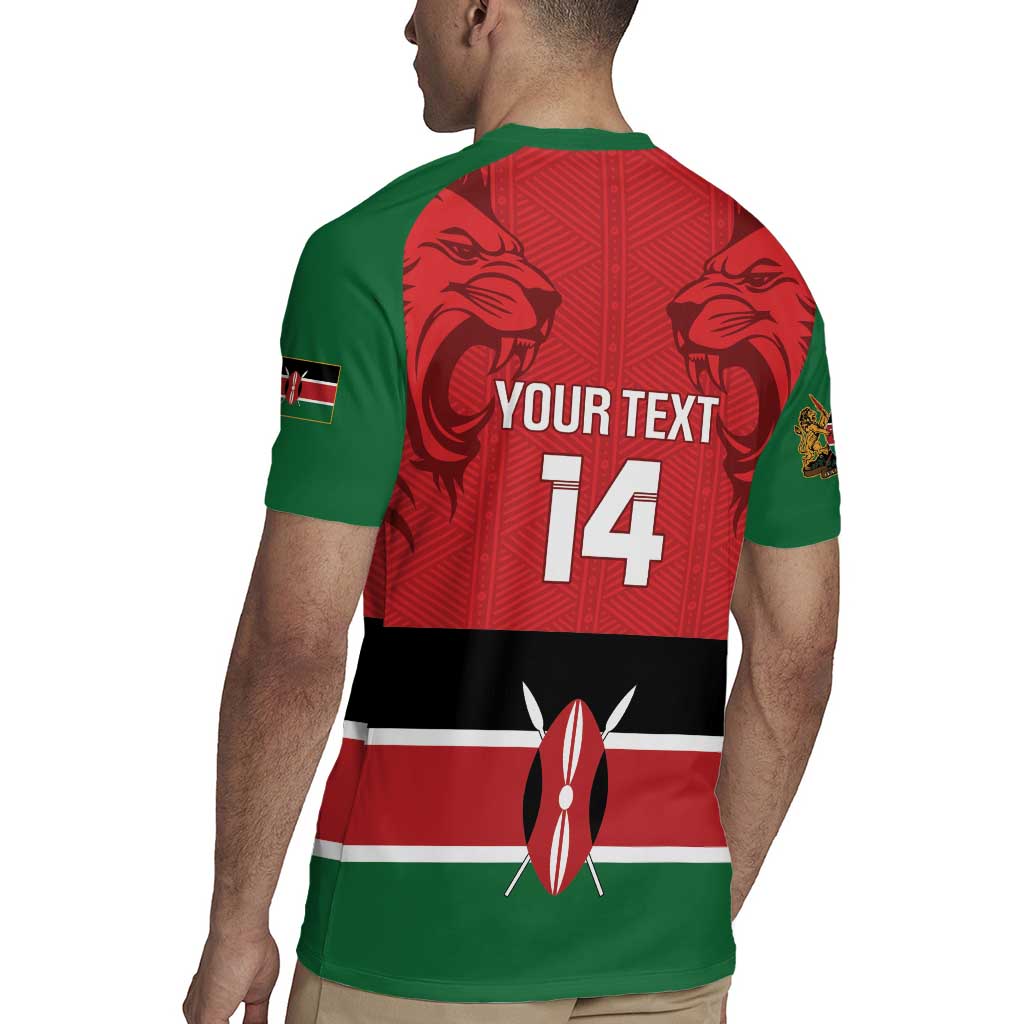 Custom Kenya Football Rugby Jersey Come On Harambee Stars