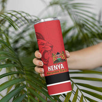 Custom Kenya Football Skinny Tumbler Come On Harambee Stars