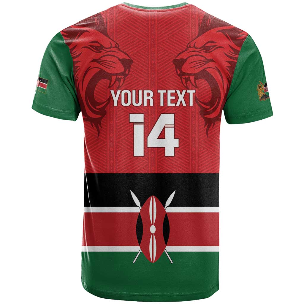 Custom Kenya Football T Shirt Come On Harambee Stars