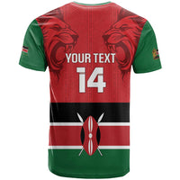 Custom Kenya Football T Shirt Come On Harambee Stars