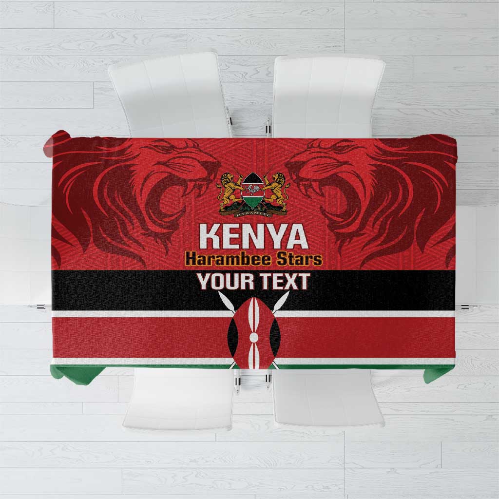 Custom Kenya Football Tablecloth Come On Harambee Stars