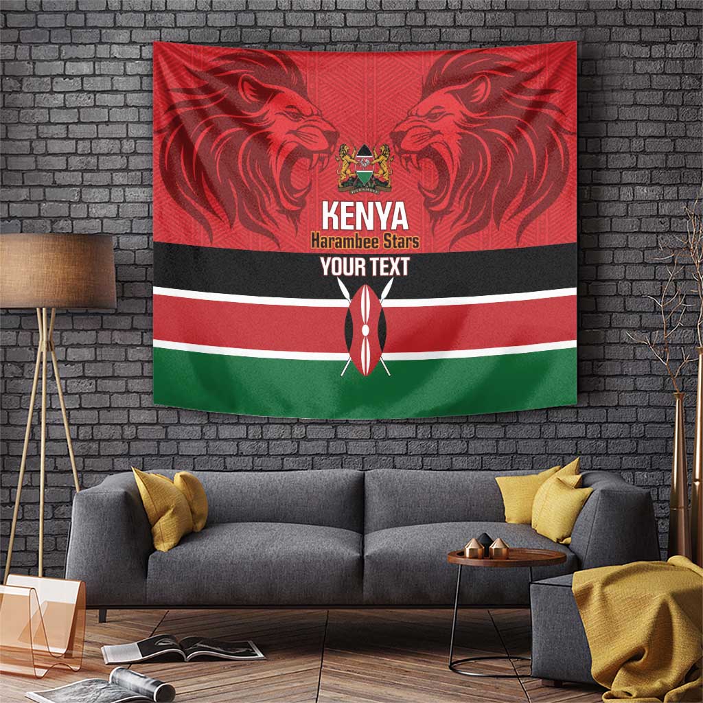 Custom Kenya Football Tapestry Come On Harambee Stars