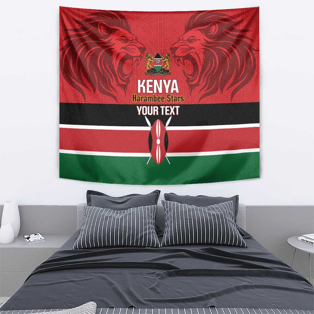 Custom Kenya Football Tapestry Come On Harambee Stars