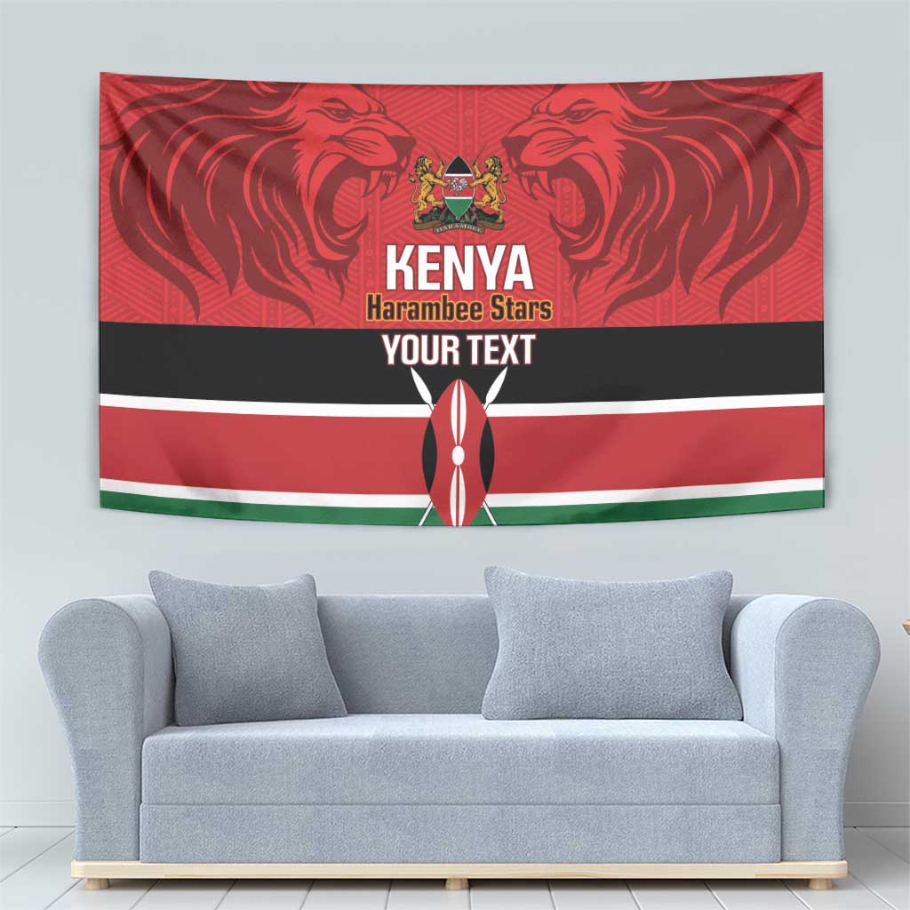 Custom Kenya Football Tapestry Come On Harambee Stars