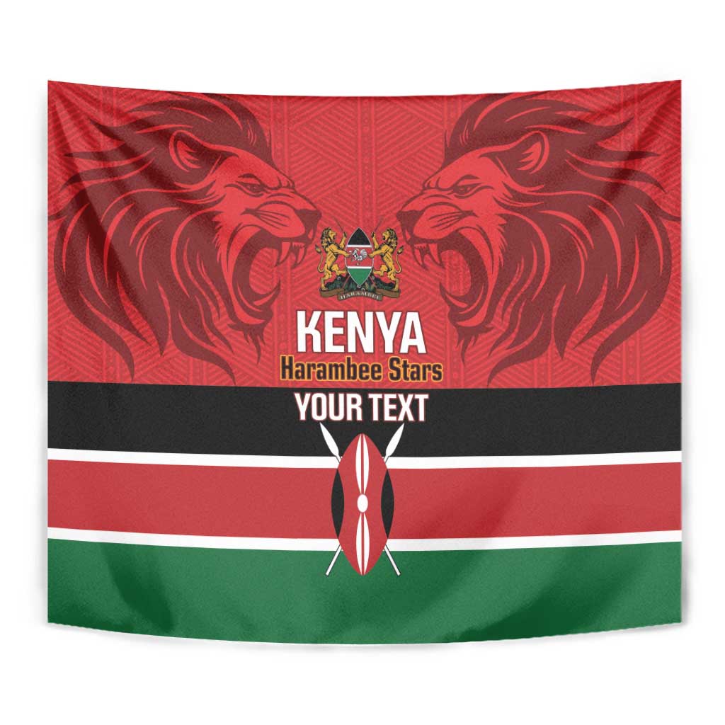 Custom Kenya Football Tapestry Come On Harambee Stars